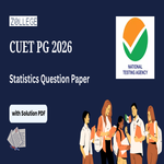 CUET PG 2026 Statistics Question Paper with Solution Pdf